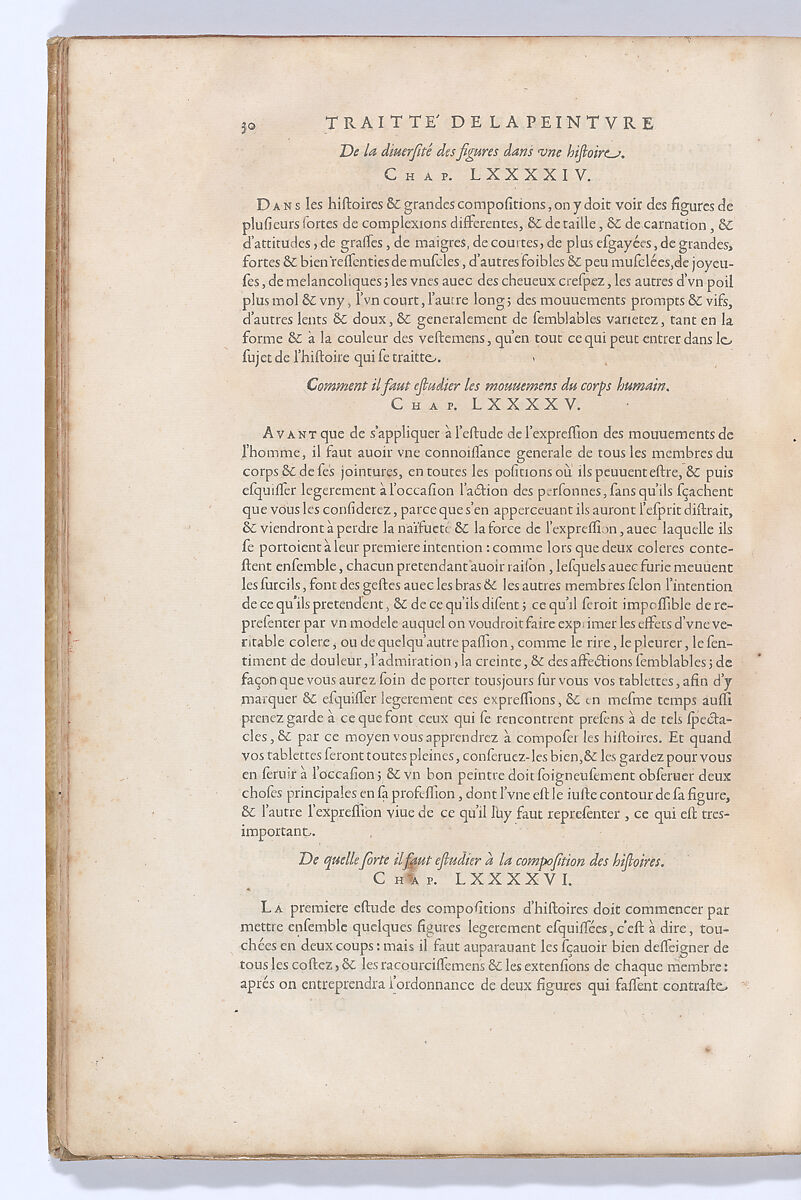 Traitté de la Peinture, Written by Leonardo da Vinci (Italian, Vinci 1452–1519 Amboise), Printed book