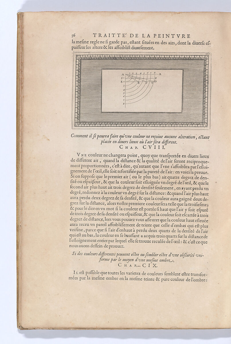 Traitté de la Peinture, Written by Leonardo da Vinci (Italian, Vinci 1452–1519 Amboise), Printed book
