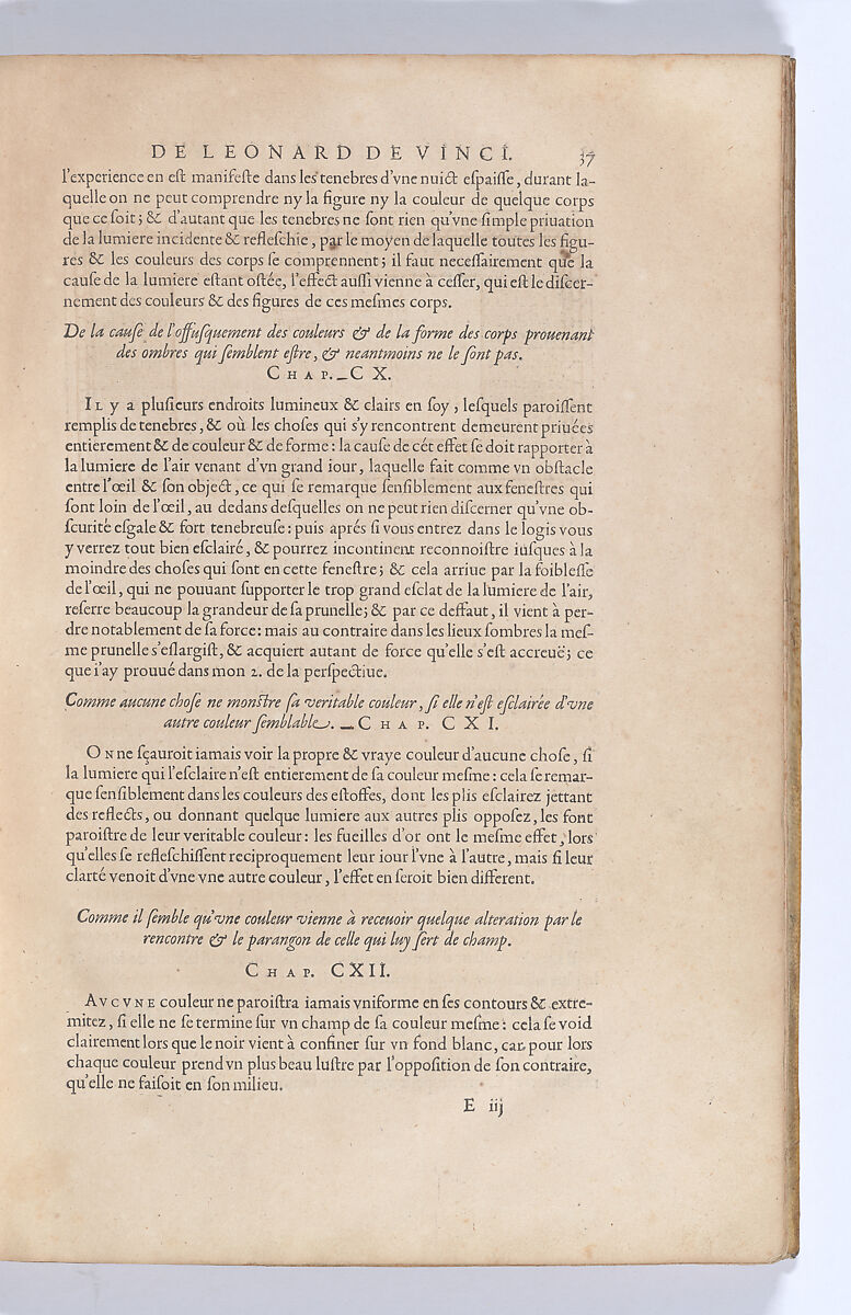 Traitté de la Peinture, Written by Leonardo da Vinci (Italian, Vinci 1452–1519 Amboise), Printed book