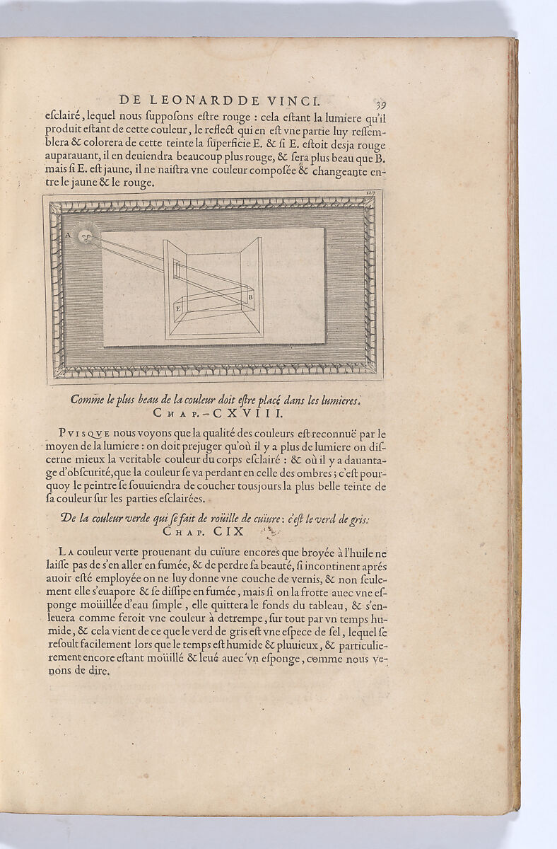 Traitté de la Peinture, Written by Leonardo da Vinci (Italian, Vinci 1452–1519 Amboise), Printed book