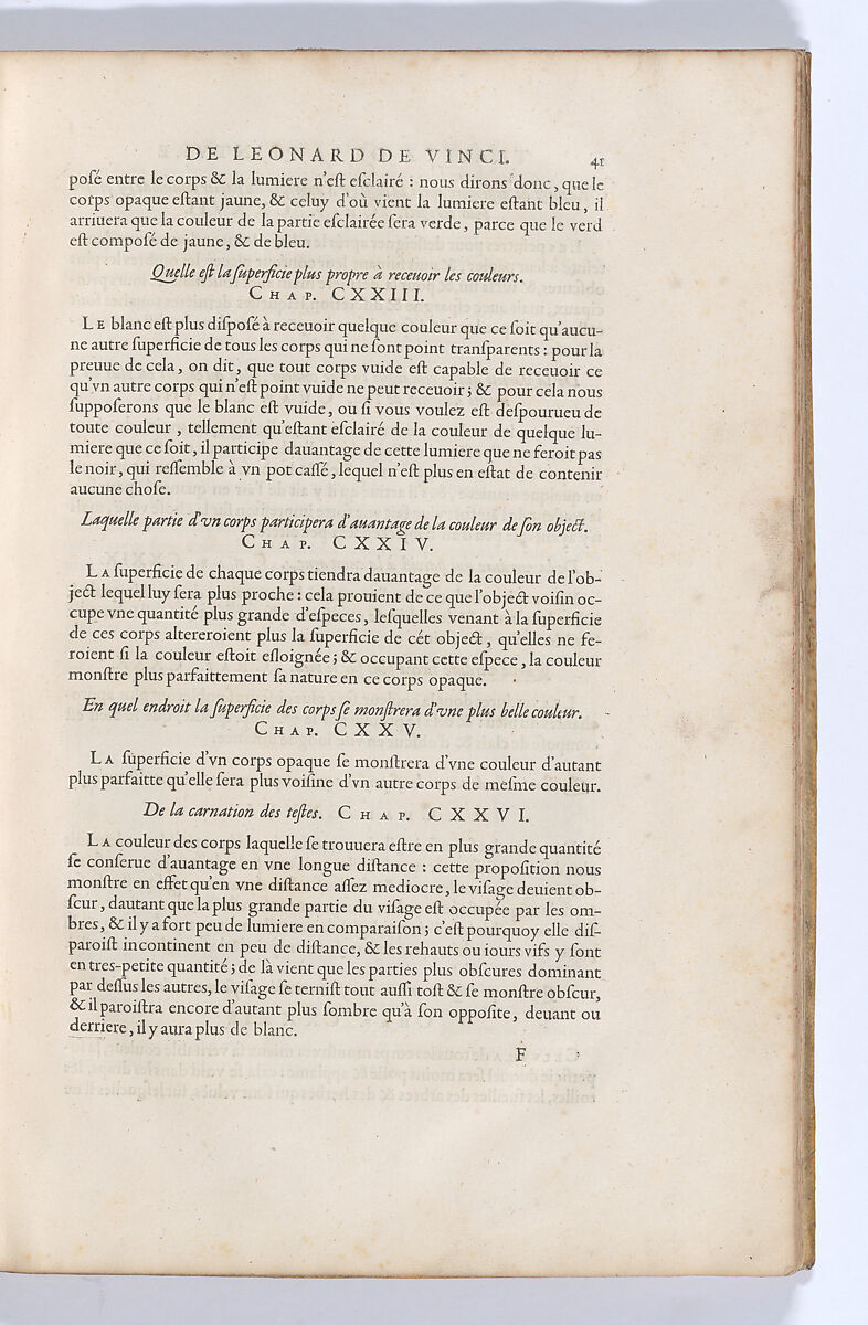 Traitté de la Peinture, Written by Leonardo da Vinci (Italian, Vinci 1452–1519 Amboise), Printed book