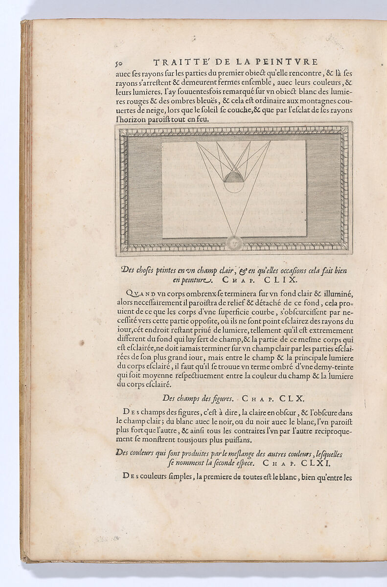 Traitté de la Peinture, Written by Leonardo da Vinci (Italian, Vinci 1452–1519 Amboise), Printed book