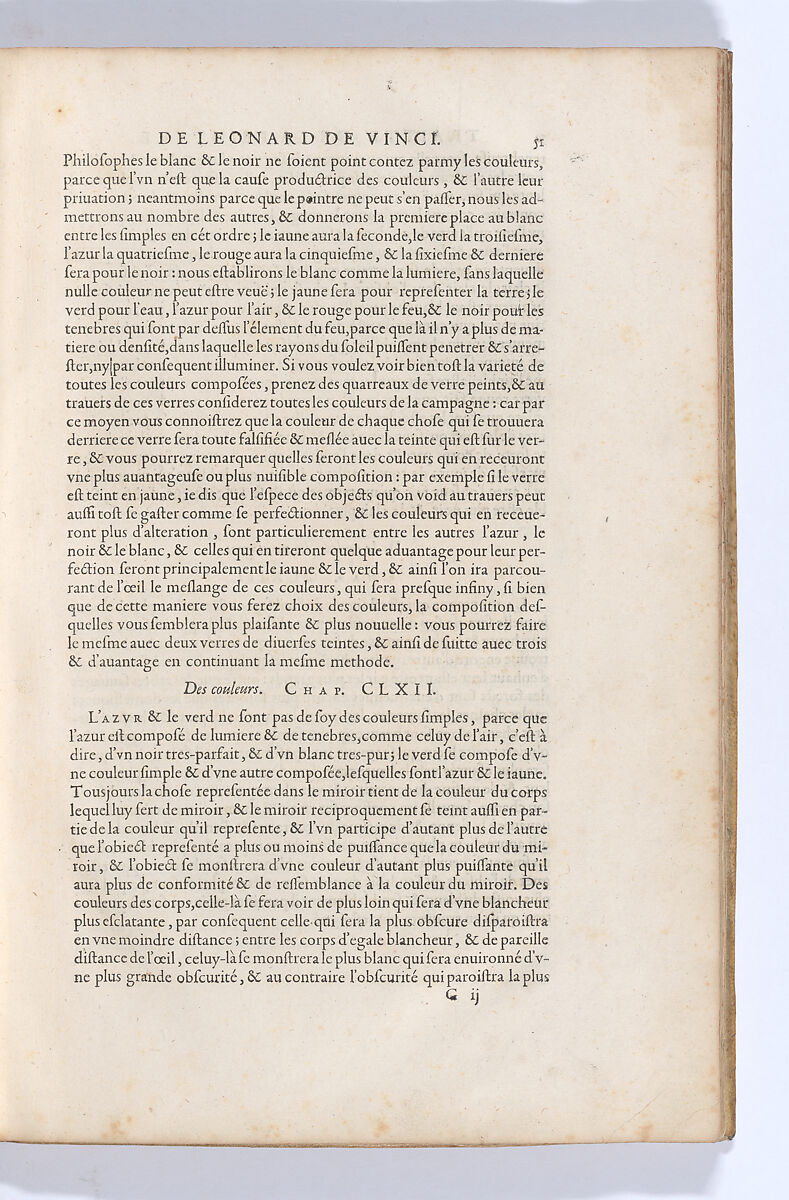 Traitté de la Peinture, Written by Leonardo da Vinci (Italian, Vinci 1452–1519 Amboise), Printed book