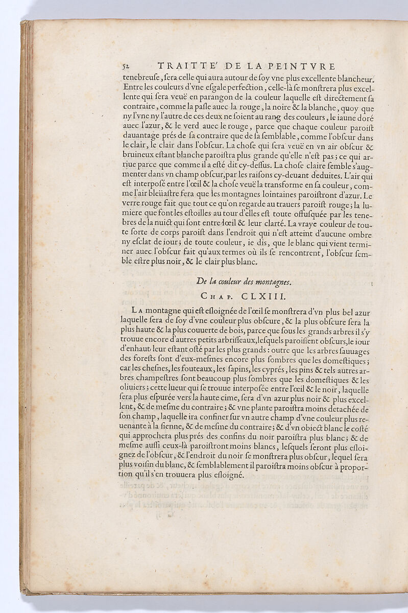 Traitté de la Peinture, Written by Leonardo da Vinci (Italian, Vinci 1452–1519 Amboise), Printed book
