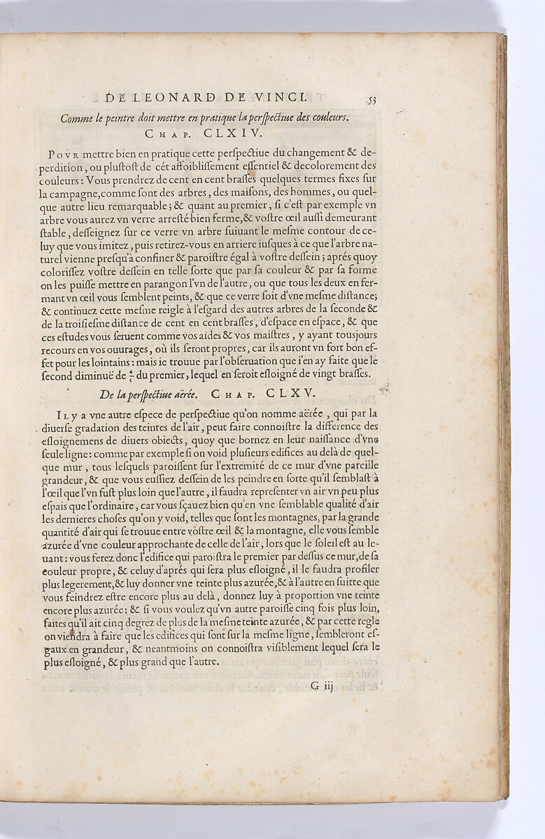 Traitté de la Peinture, Written by Leonardo da Vinci (Italian, Vinci 1452–1519 Amboise), Printed book