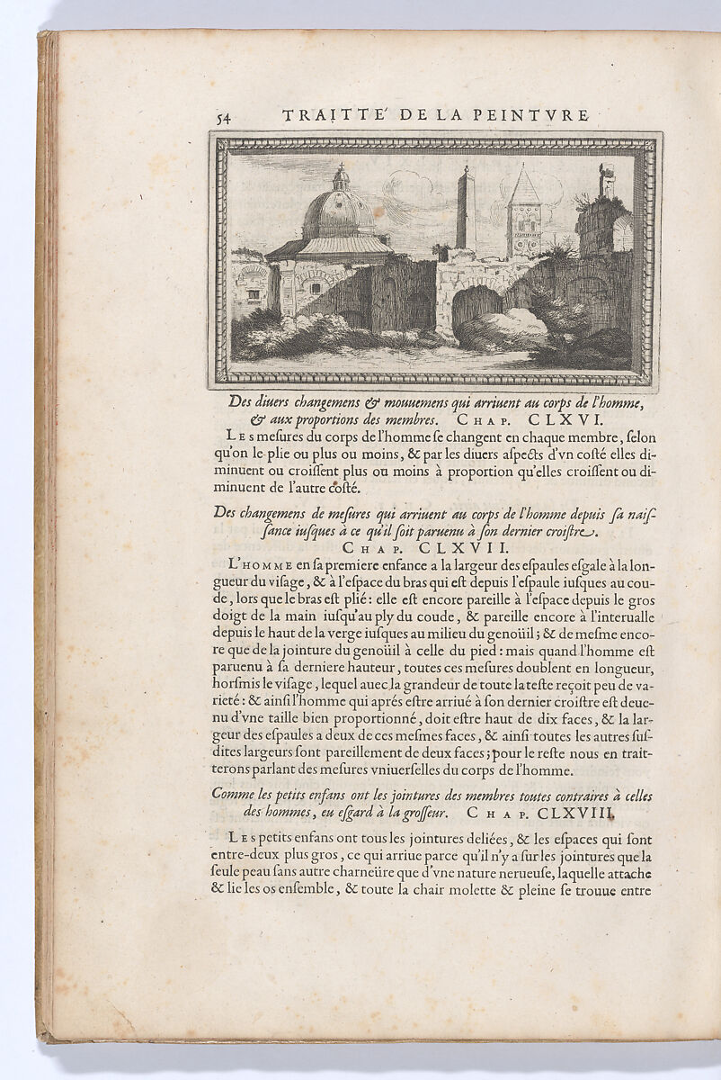 Traitté de la Peinture, Written by Leonardo da Vinci (Italian, Vinci 1452–1519 Amboise), Printed book
