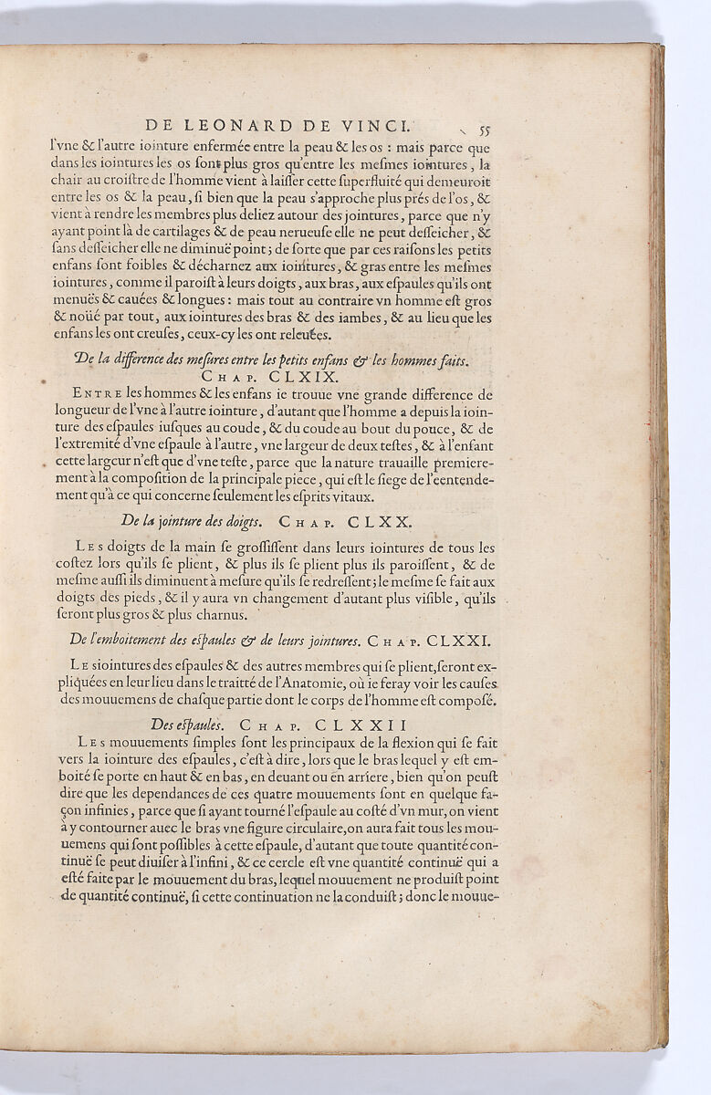 Traitté de la Peinture, Written by Leonardo da Vinci (Italian, Vinci 1452–1519 Amboise), Printed book