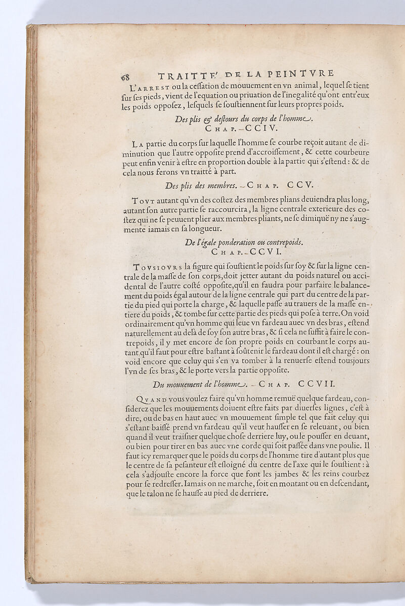 Traitté de la Peinture, Written by Leonardo da Vinci (Italian, Vinci 1452–1519 Amboise), Printed book