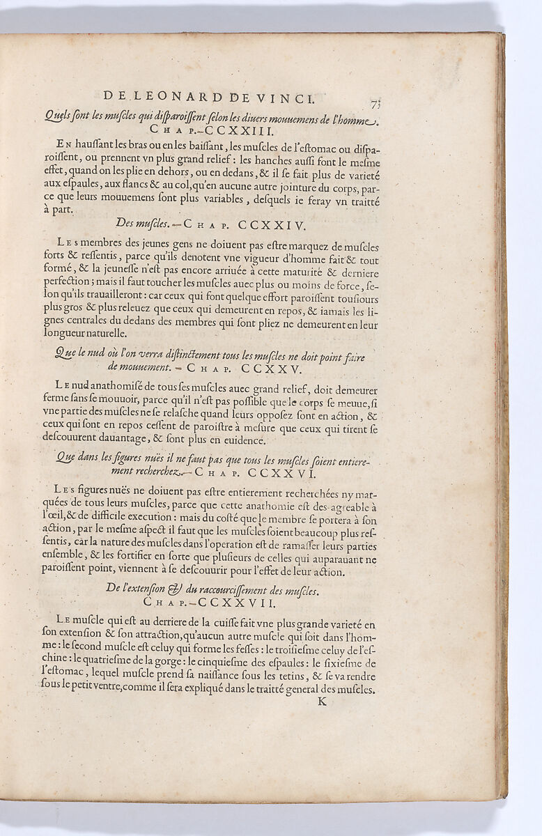 Traitté de la Peinture, Written by Leonardo da Vinci (Italian, Vinci 1452–1519 Amboise), Printed book