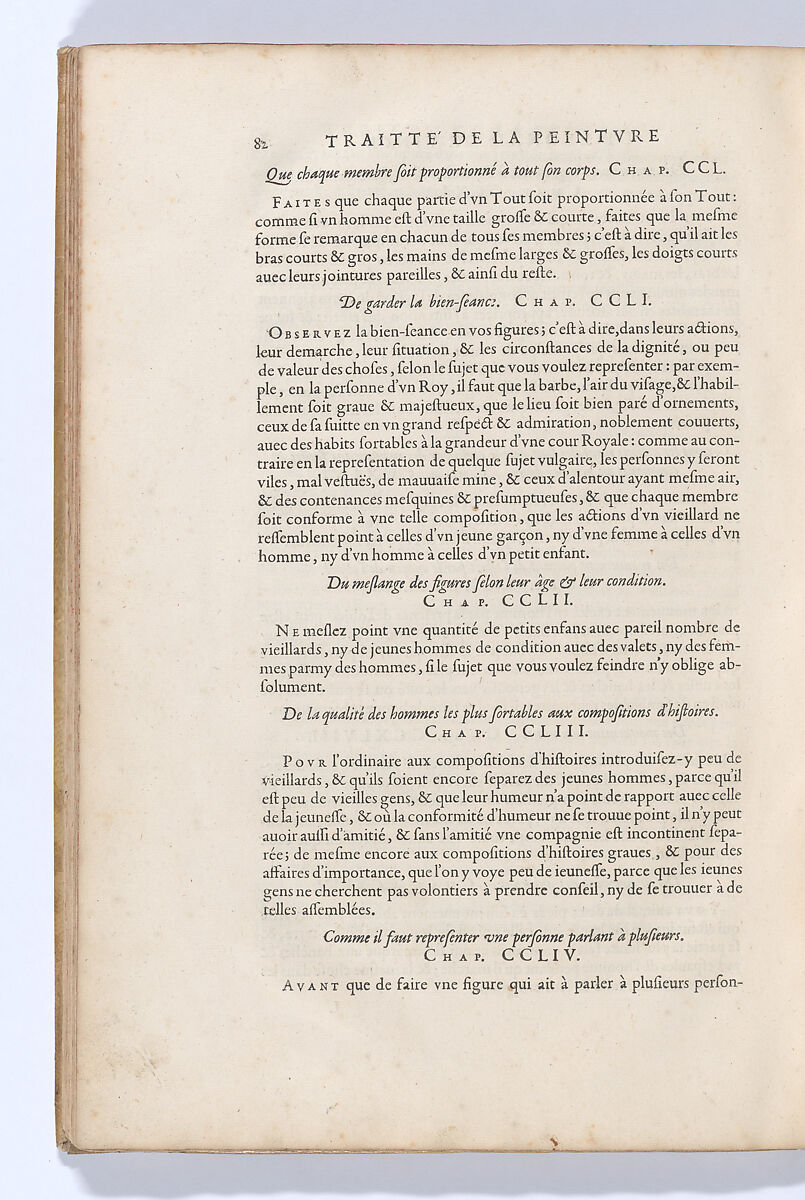 Traitté de la Peinture, Written by Leonardo da Vinci (Italian, Vinci 1452–1519 Amboise), Printed book