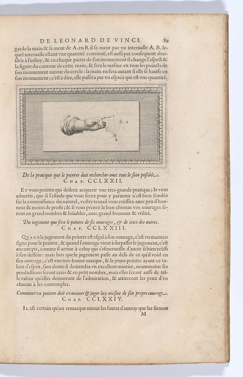 Traitté de la Peinture, Written by Leonardo da Vinci (Italian, Vinci 1452–1519 Amboise), Printed book