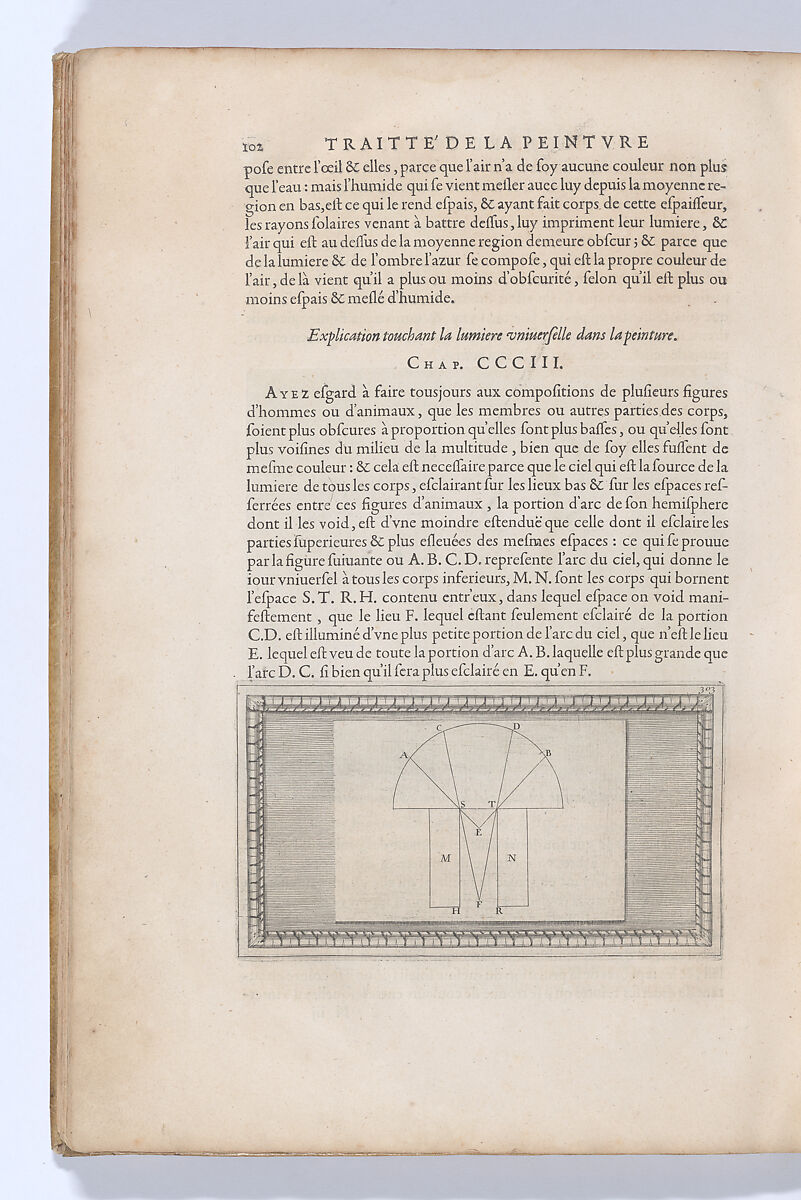 Traitté de la Peinture, Written by Leonardo da Vinci (Italian, Vinci 1452–1519 Amboise), Printed book