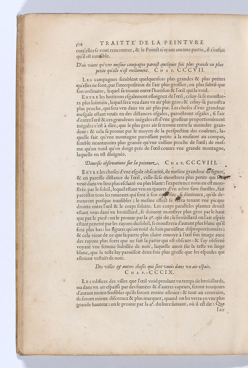 Traitté de la Peinture, Written by Leonardo da Vinci (Italian, Vinci 1452–1519 Amboise), Printed book