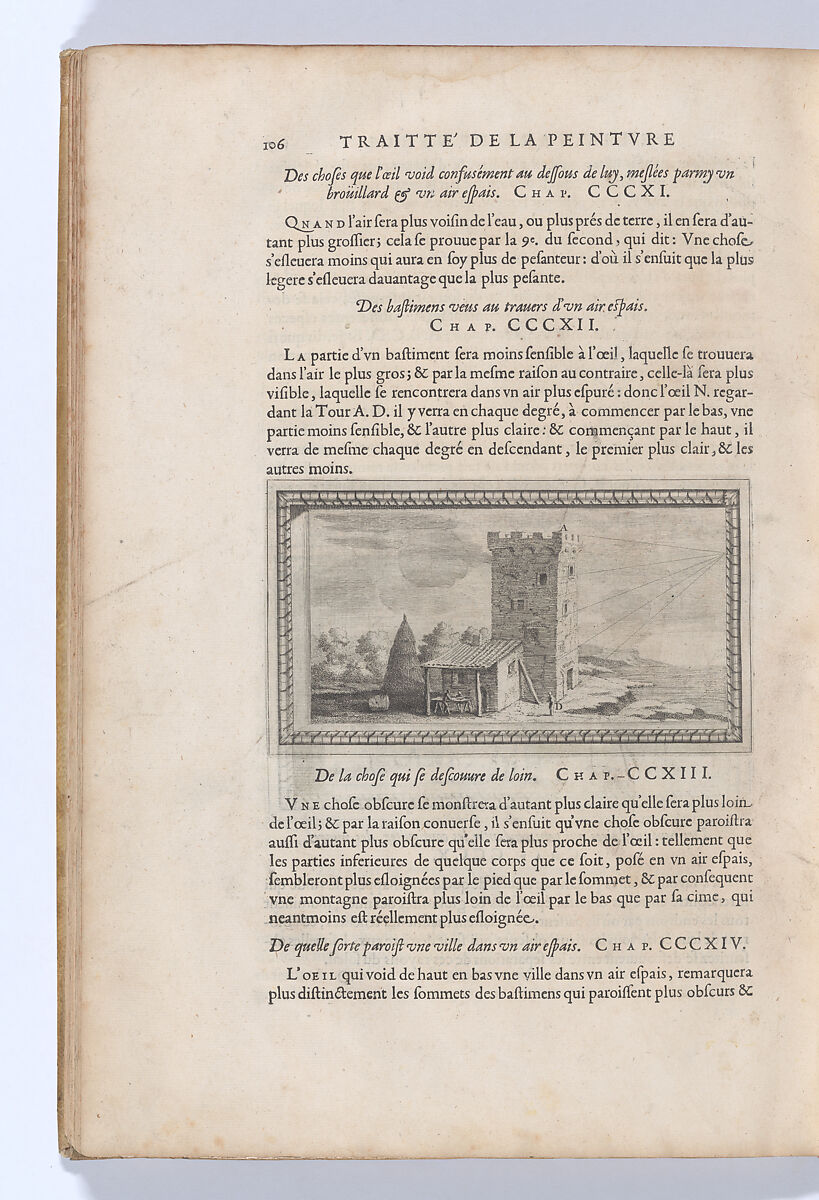 Traitté de la Peinture, Written by Leonardo da Vinci (Italian, Vinci 1452–1519 Amboise), Printed book