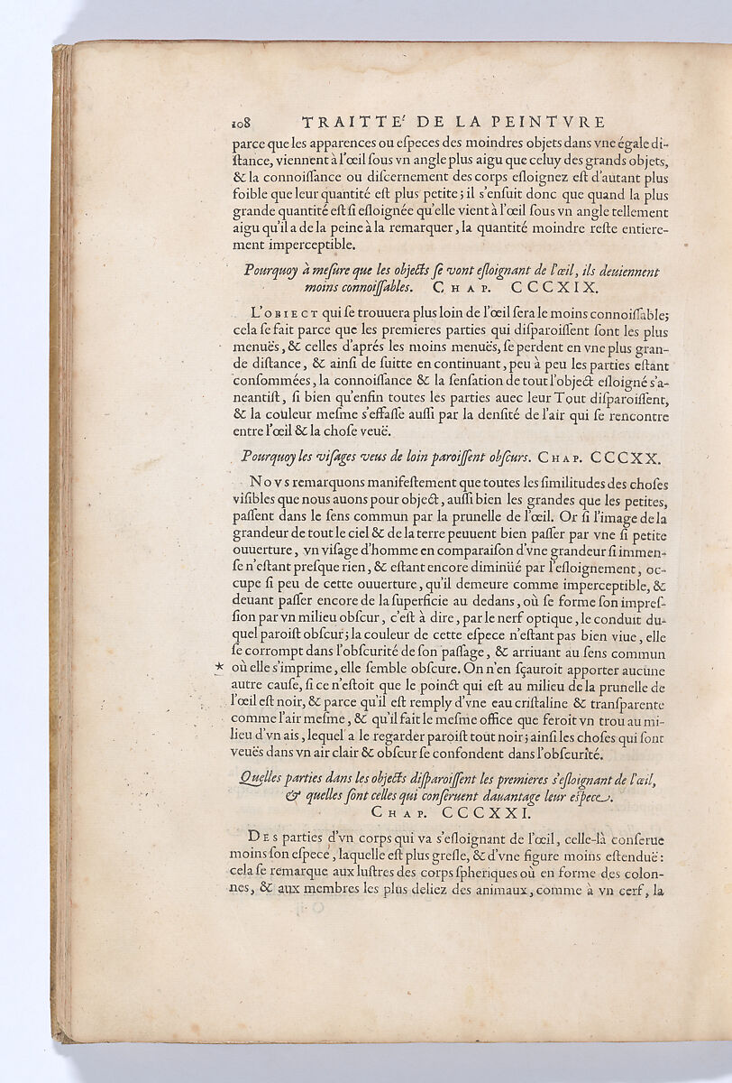 Traitté de la Peinture, Written by Leonardo da Vinci (Italian, Vinci 1452–1519 Amboise), Printed book