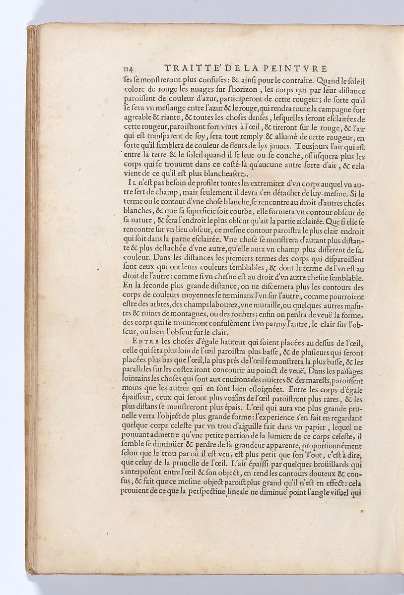 Traitté de la Peinture, Written by Leonardo da Vinci (Italian, Vinci 1452–1519 Amboise), Printed book