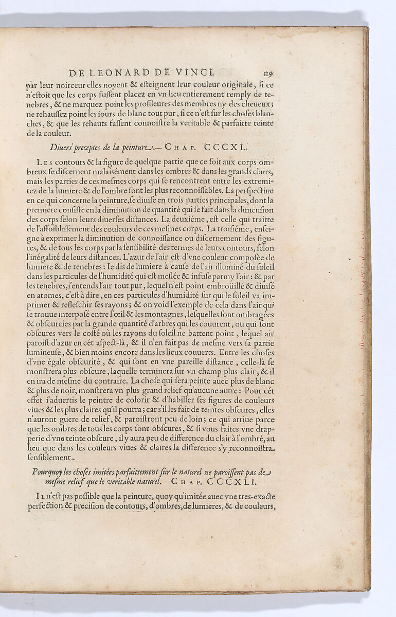 Traitté de la Peinture, Written by Leonardo da Vinci (Italian, Vinci 1452–1519 Amboise), Printed book