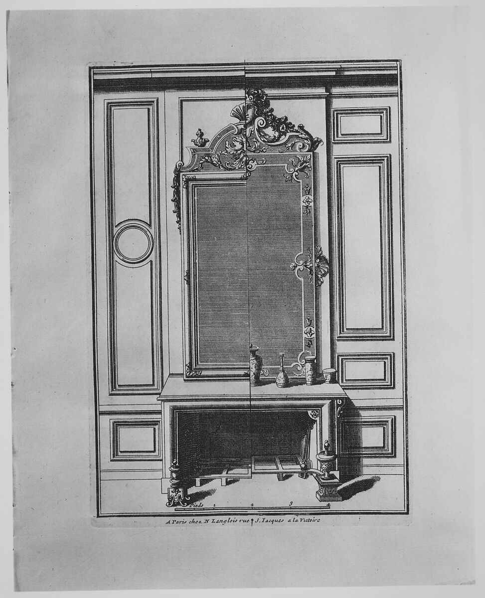 Cheminées a la Royalle..., Pierre Le Pautre (French, ca. 1660–1744), Engraving 