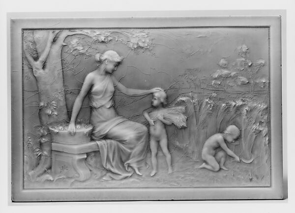 Encaustic Tile, Designed by Herman Carl Mueller (1854–1941), Earthenware, American