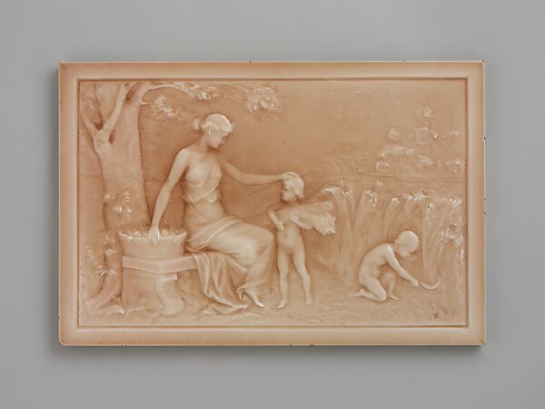 Encaustic Tile, Designed by Herman Carl Mueller (1854–1941), Earthenware, American 