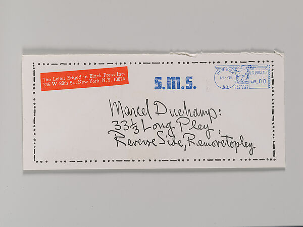 S.M.S. No. 2, April 1968, Published by Letter Edged in Black Press Inc.