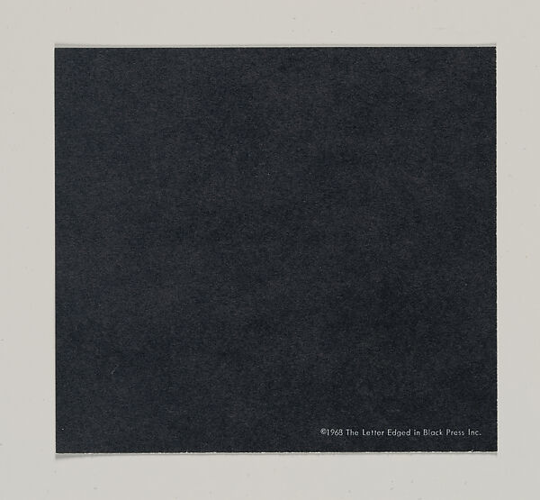 S.M.S. No. 2, April 1968, Published by Letter Edged in Black Press Inc.