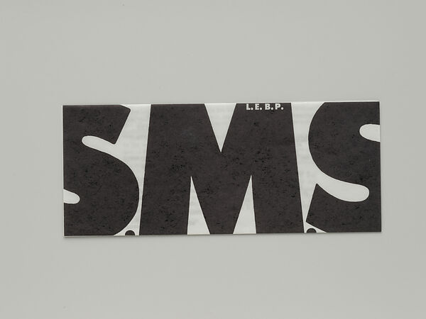 S.M.S. No. 2, April 1968, Published by Letter Edged in Black Press Inc.