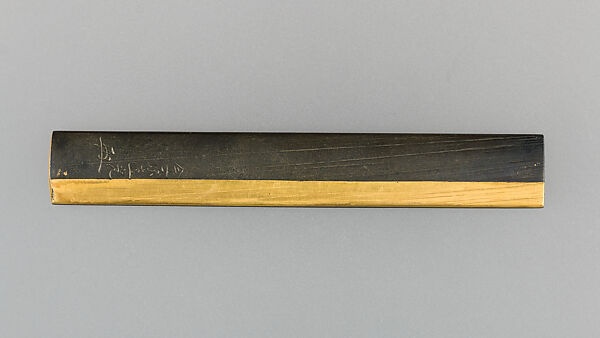 Knife Handle (Kozuka), Copper-gold alloy (shakudō), gold, copper, silver, Japanese