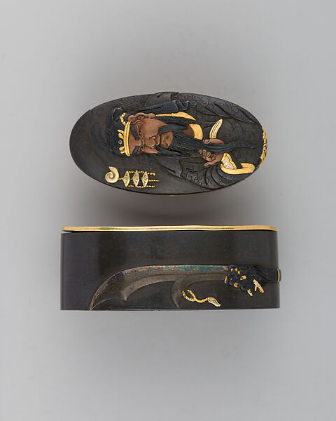 Sword-Hilt Collar and Pommel (Fuchigashira), Japanese 