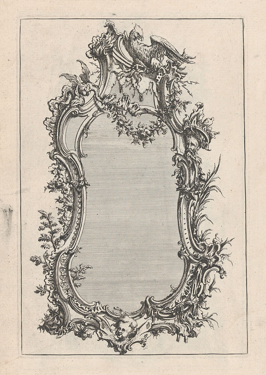 Six Sconces, Designed and etched by Matthias Lock (British, London ca. 1710–ca. 1765 London), Illustrations: etching