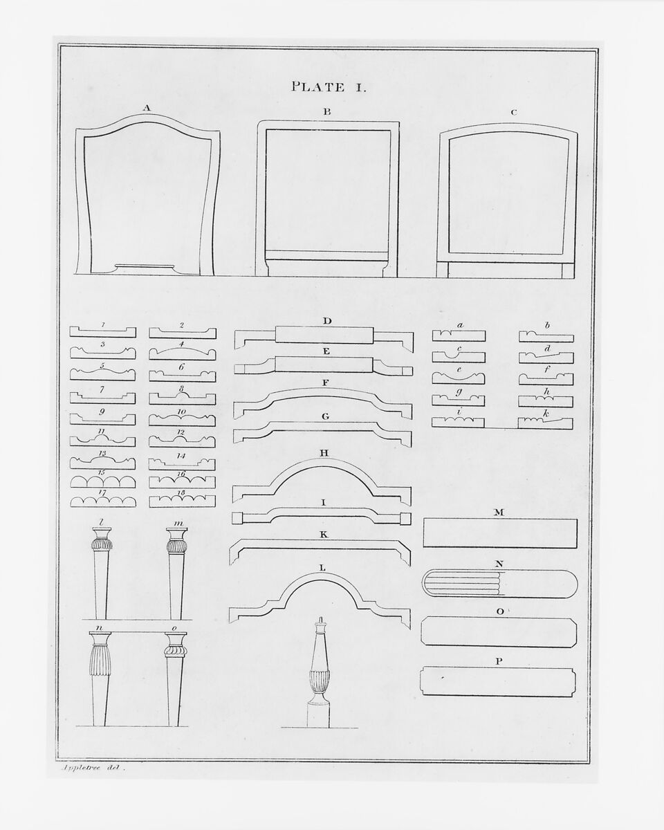 London Chair-Makers' and Carvers' Book of Prices, for Workmanship..., T. Sorrell (London), Illustrations: engraving