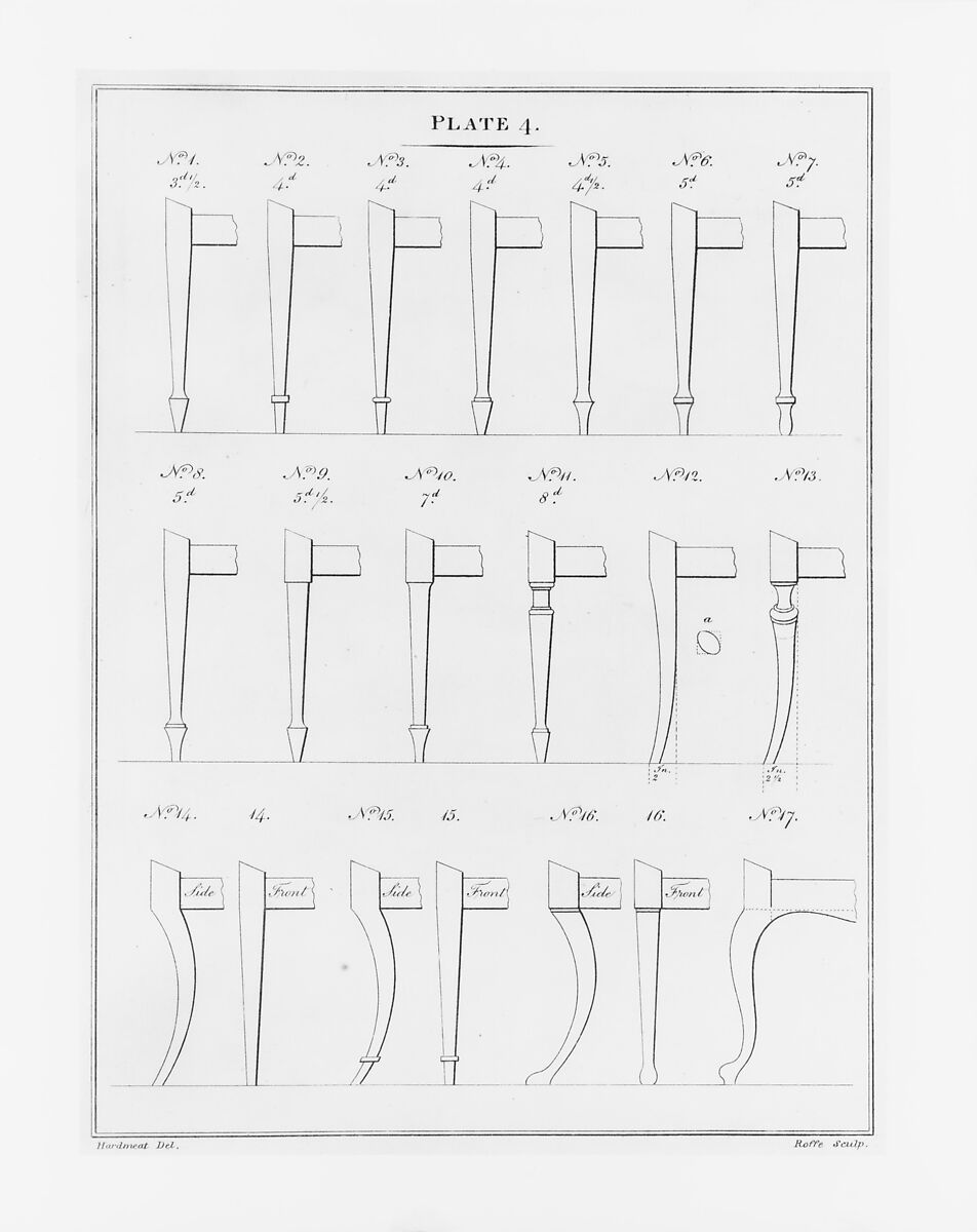 London Chair-Makers' and Carvers' Book of Prices, for Workmanship..., T. Sorrell (London), Illustrations: engraving