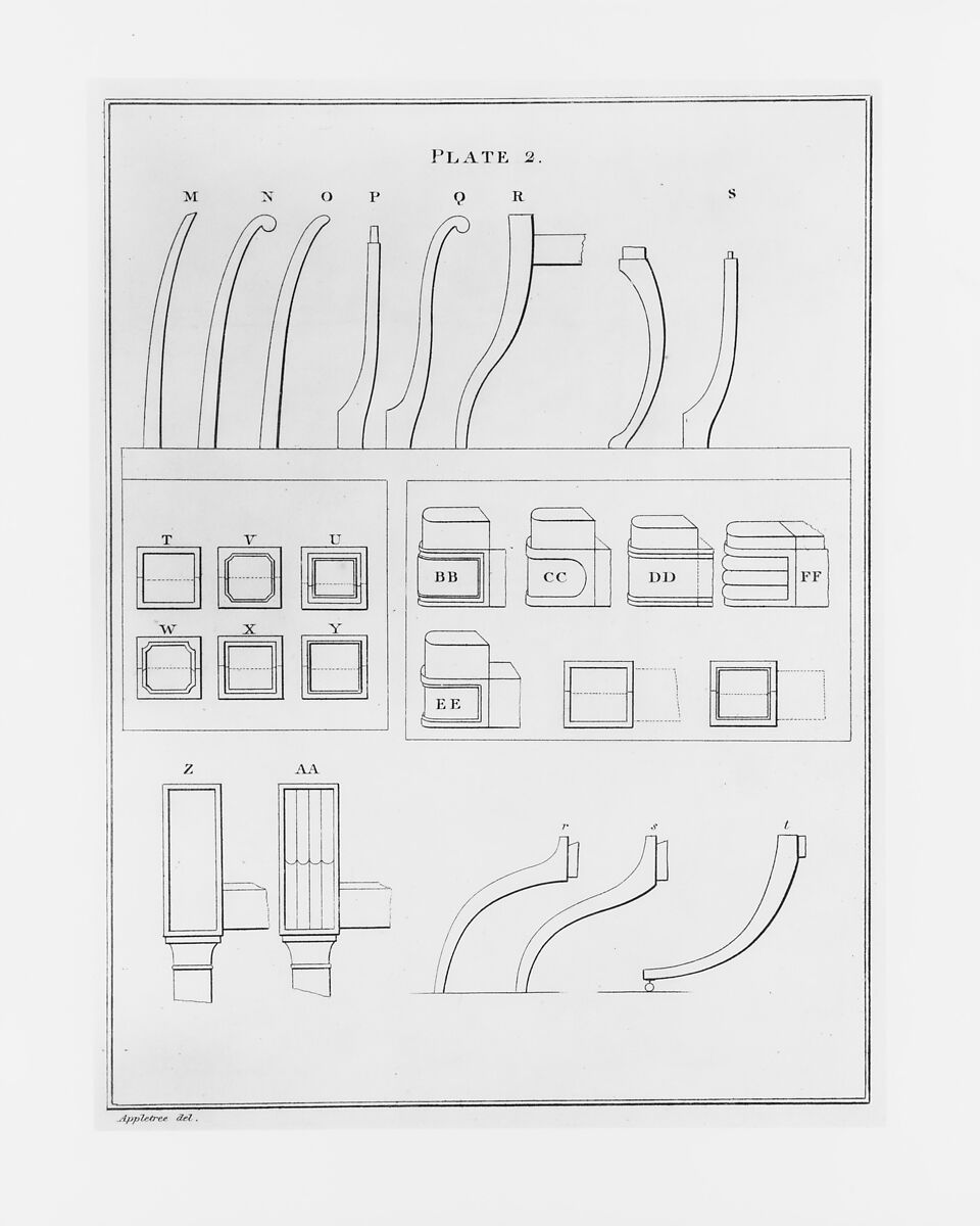 London Chair-Makers' and Carvers' Book of Prices, for Workmanship..., T. Sorrell (London), Illustrations: engraving