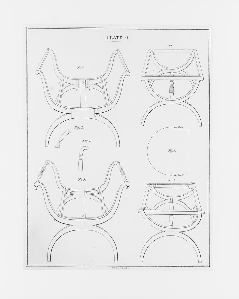 London Chair-Makers' and Carvers' Book of Prices, for Workmanship..., T. Sorrell (London), Illustrations: engraving
