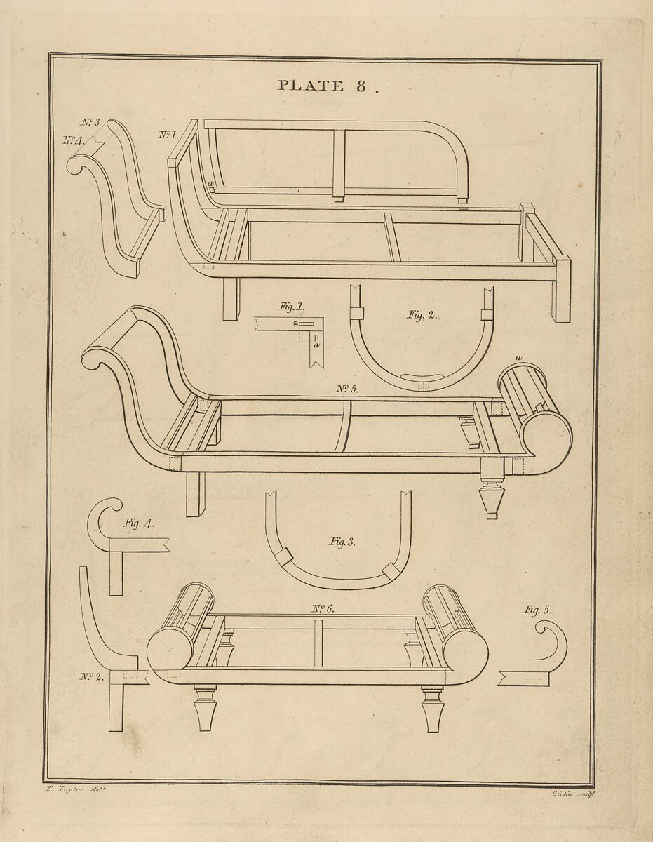 London Chair-Makers' and Carvers' Book of Prices, for Workmanship..., T. Sorrell (London), Illustrations: engraving