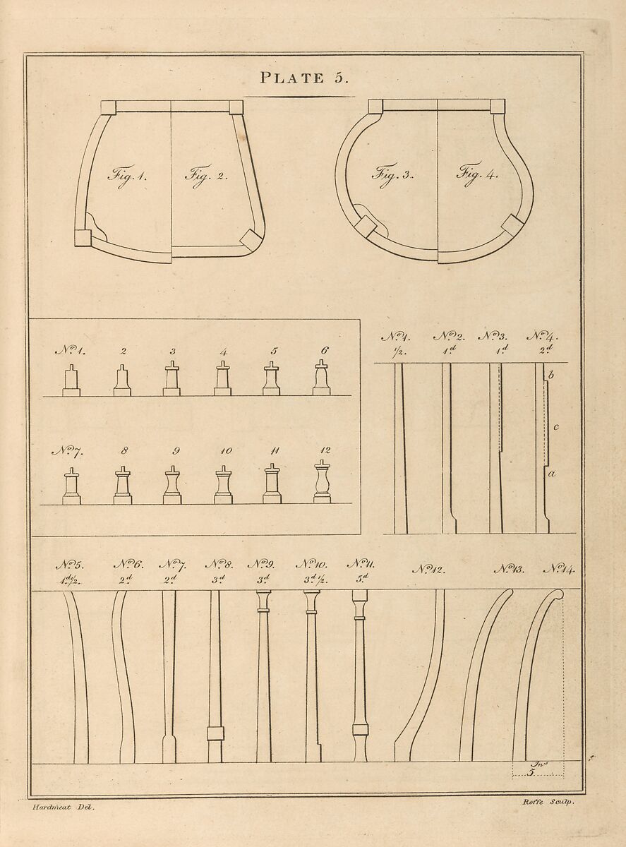 London Chair-Makers' and Carvers' Book of Prices, for Workmanship..., T. Sorrell (London), Illustrations: engraving