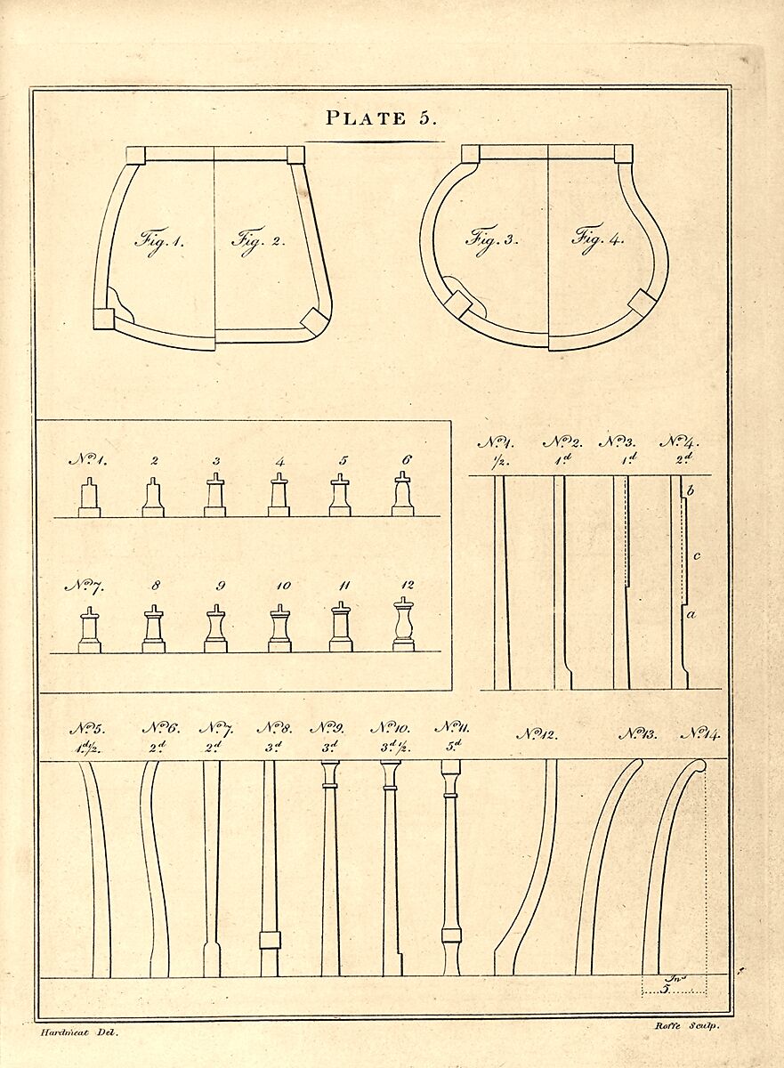 London Chair-Makers' and Carvers' Book of Prices, for Workmanship..., T. Sorrell (London), Illustrations: engraving