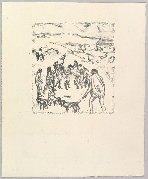 The Capture, from "Daphnis et Chloe" by Longus, Pierre Bonnard (French, Fontenay-aux-Roses 1867–1947 Le Cannet), Lithograph; proof 