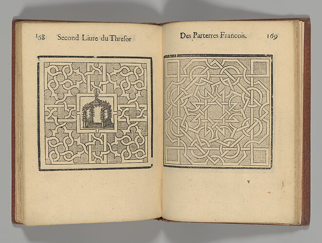 Le Thresor des Parterres de l'Univers, Contenant les Figures et Pourtraits des Plus Beaux Compartimens, Cabanes, & Labyrinthes des Jardinages...