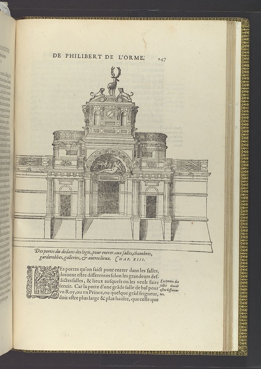 Le Premier Tome de l'Architecture, Written by Philibert De L&#39;Orme (French, 1515?–1570), Printed book with woodcut illustrations 