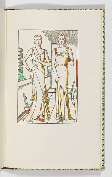 Modern Nymphs, being a series of fourteen fashion plates, Raymond Mortimer (British, 1895–1980), Illustrations: relief process prints or lithographs, hand-colored