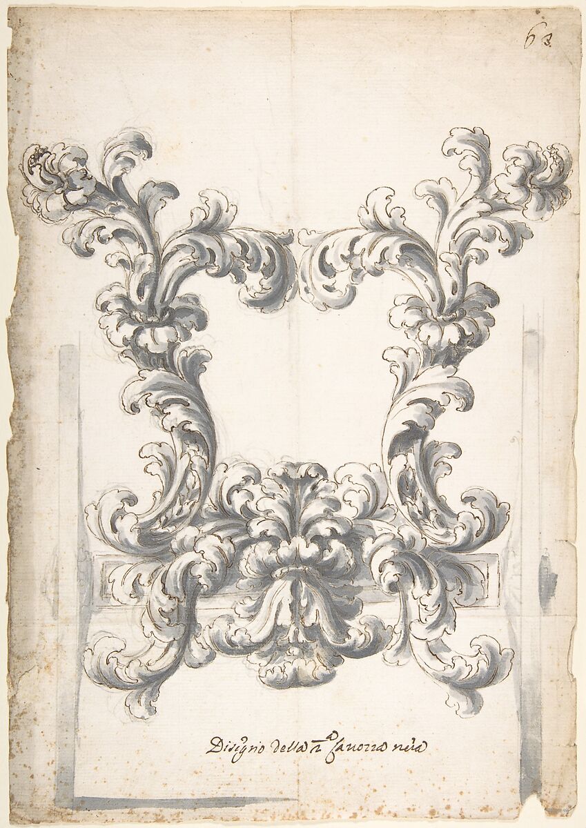 Carriage Design, Anonymous, Italian, 17th or 18th century, Pen and brown ink, brush and gray wash over leadpoint 