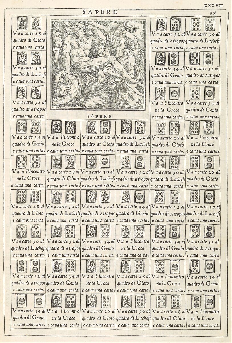 Le Sorti...intitolate giardino di pensieri, Written and published by Francesco Marcolini da Forli (Italian, Forli ca. 1500–after 1559 Venice)  , Venice, Ifllustrations: woodcut