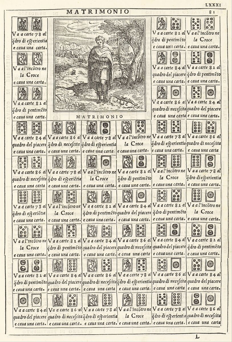 Le Sorti...intitolate giardino di pensieri, Written and published by Francesco Marcolini da Forli (Italian, Forli ca. 1500–after 1559 Venice)  , Venice, Ifllustrations: woodcut