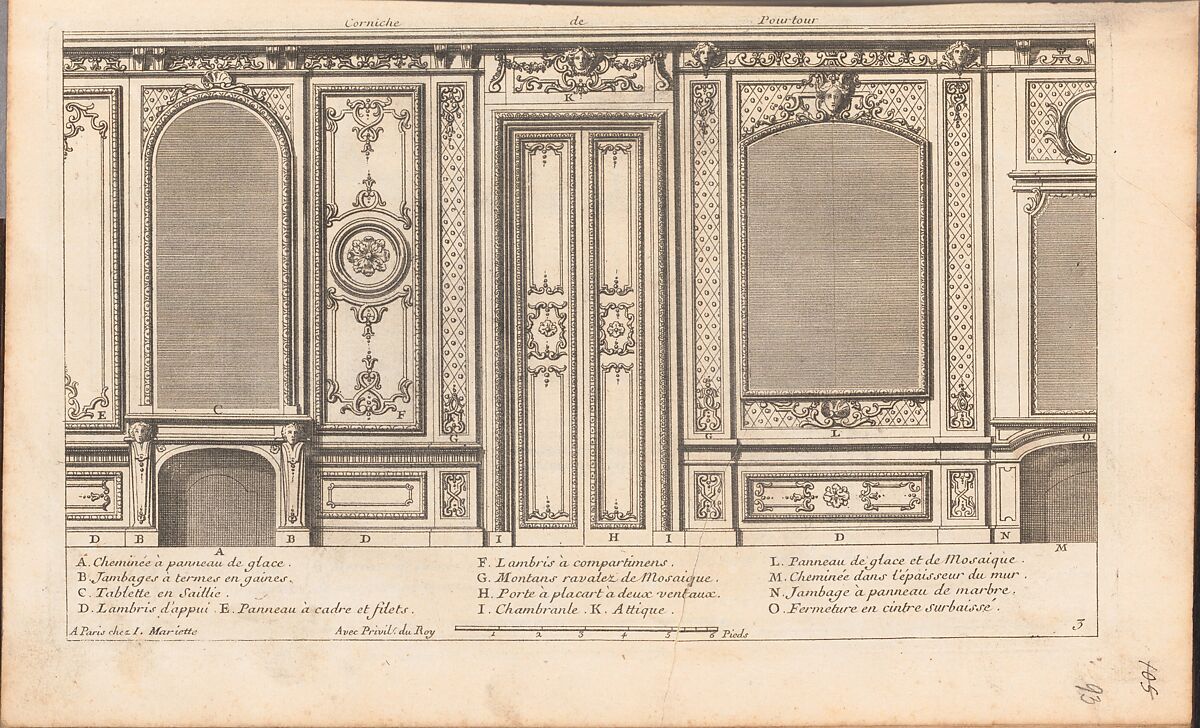 L'Architecture a La Mode ou sont les Nouveaux Dessins pour la Décoration des Bâtimens et Jardins, Published by Nicolas Langlois (French, Paris 1640–1703), Engraving, etching 