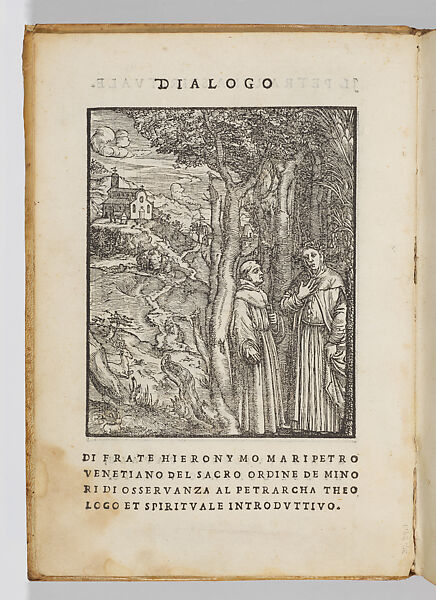 Il Petrarcha Spirituale, Written by Girolamo Maripetro, Printed book with two woodcut illustrations.