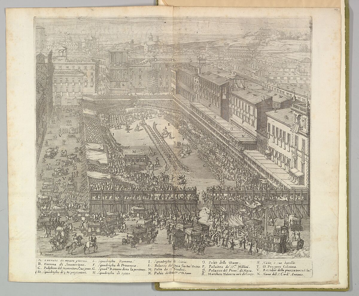 Festa Fatta in Roma Alli 25 Febraio MDCXXXIV, François Collignon (French, Nancy ca. 1610–1687 Rome), Etchings