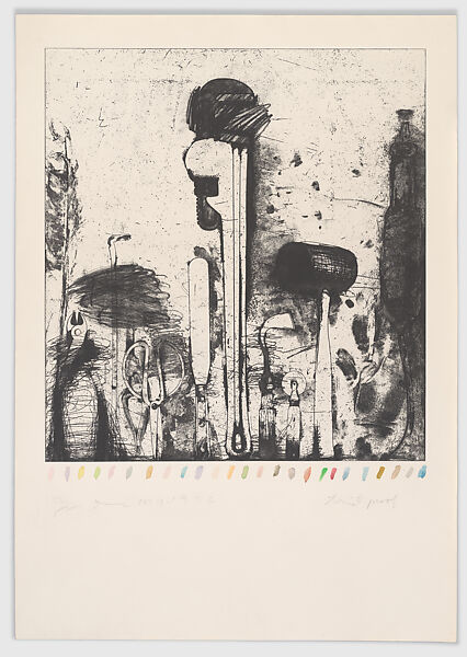 Piranesi's 24 Colored Marks, Jim Dine (American, born Cincinnati, Ohio, 1935), Etching 