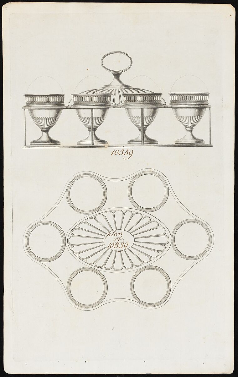 Egg Caddy, Matthew Boulton (British, Birmingham 1728–1809 Birmingham), Etching 