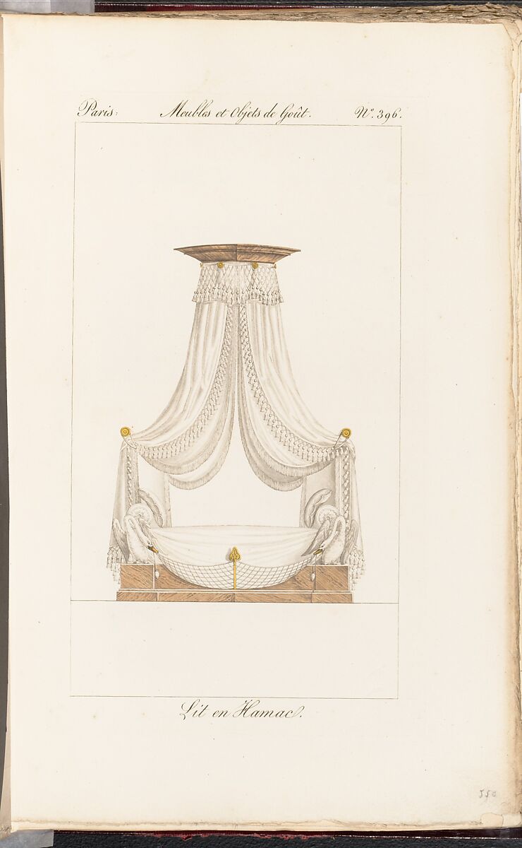 Collection de Meubles et Objets de Goût, vol. 1, Edited by Pierre de La Mésangère (French, Pontigné 1761–1831 Paris), Engraving, hand-colored